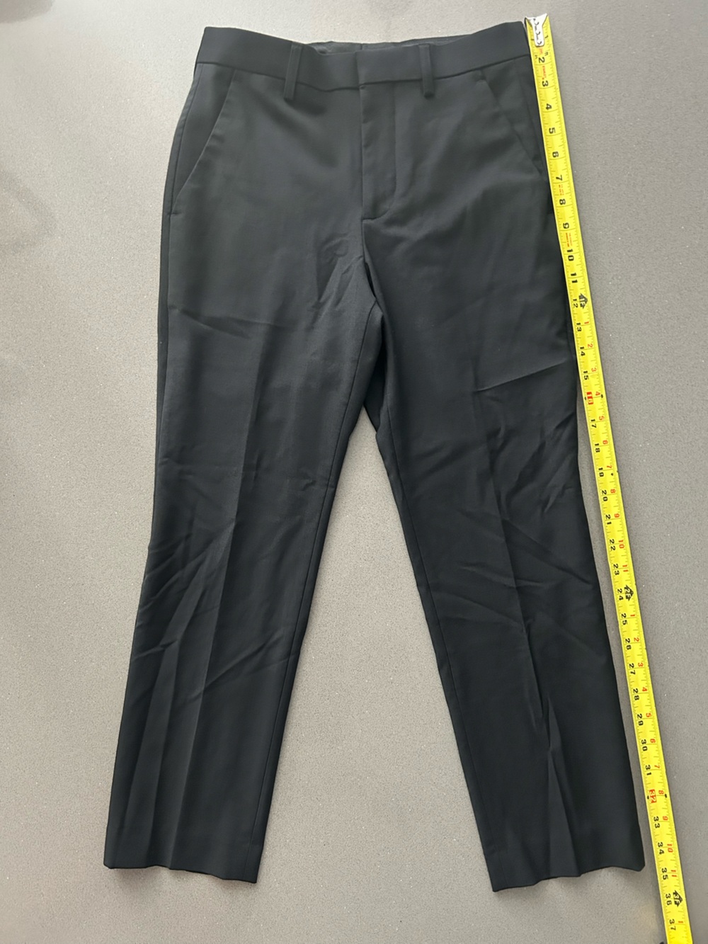Men's Express Black Flat Front Dress Pants size 26x28…